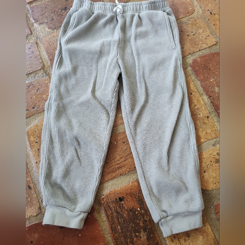 🔴5/$10 Gerber Sage green Waffle Knit Joggers